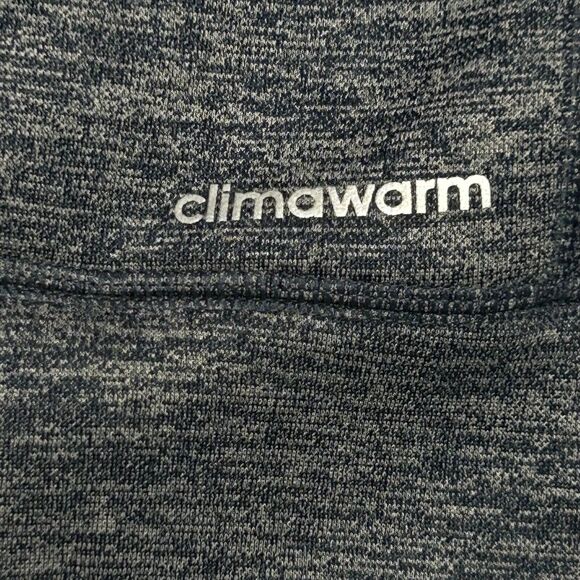 Adidas 1/4 Zip Pullover Mens Large Blue Gray Sweatshirt Climawarm Team Issue - Picture 8 of 13